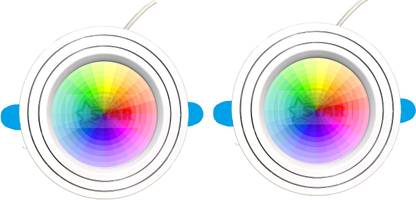Nightstar 9 Watt 3 Colour in 1 Ceiling Light Pack of 2 Recessed Ceiling Lamp