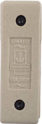 Anchor By Panasonic 32A, 415V (63A-240eV) PORCELAIN FUSE UNIT PILOT 9311 Electrical Fuse