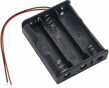 samest Pack of 5 18650 Battery Holder with Leads 3.7v 18650 Battery holder 3-Slot - Wire Leads Electronic Components Electronic Hobby Kit