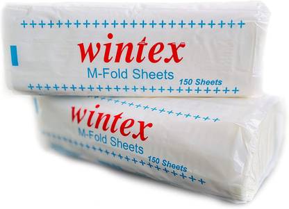 Wintex M Fold Tissue Paper, Good Quality, 150 Sheets Each, 220mm X 210mm