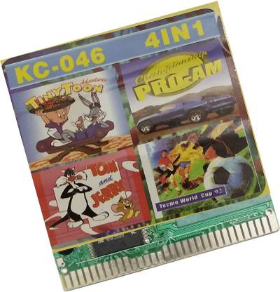 KAIKO ( 4-IN-1-KC-046 )16 Bit Tv Video Game Cassetts Gaming Accessory Kit  Gaming Accessory Kit