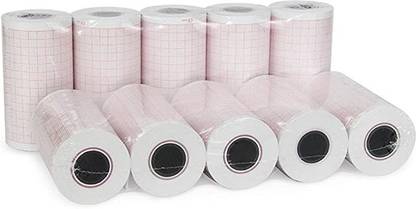 REALON BPL 80mm ECG Printing Machine Thermal Recording Paper Rolls- 20meter Length (Set of 9 Rolls) 80 mm 70 gsm Thermal Paper