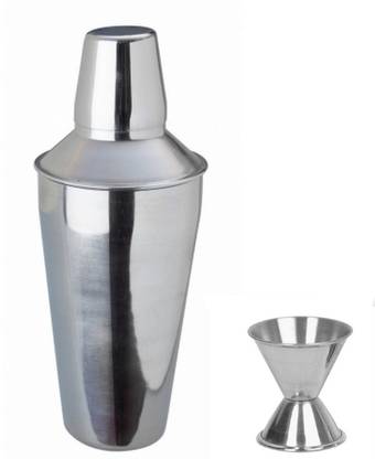 Dynore 2 piece Bar set (Medium) - Regular cocktail shaker and peg measure 2 - Piece Bar Set