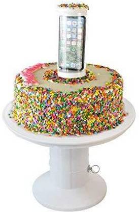 Goodware Surprise pop up cake table 10 inch | cake stand for Hidden Gift Presentation Full Cake Maker Cake Maker