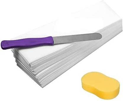 twirey Wax Strips with Waxing Spatula and Waxing Cleansing Sponge Strips