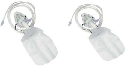 Agarwals High Concentration Oxygen Face Mask With Reservoir Bag Paediatric Set Mask(Pack of 2) High Concentration Oxygen Face Mask With Reservoir Bag Paediatric Set Hi Mask(Pack of 2)