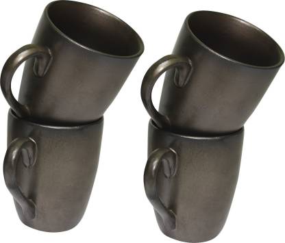 StyleMyWay Bronze Ceramic Coffee- Set Of 4 | Milk | Coffee Cups & Ceramic Coffee Mug