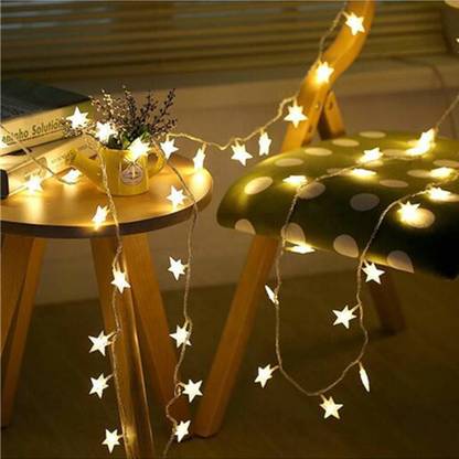 OMG Best Buy 20 LEDs 4.88 m Yellow Steady Star Rice Lights