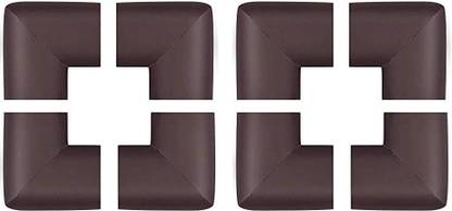 Mopslik Baby Proofing Soft and Thick Baby Safety L Shaped Corner Guards Edge Protectors - with Adhesive Tape (Pack of 8)