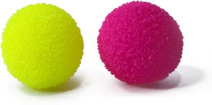 MORGES Anti-Stress LED Flashing Luminous Ball Rubber Bouncing Ball (Pack of 2) Juggling Ball
