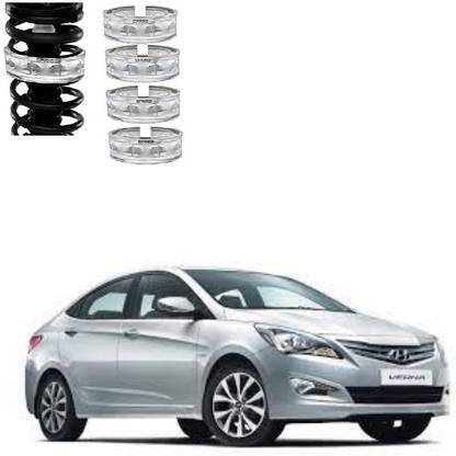 Roger Hyundai Verna Fluidic (Model Up to 2016) Car Suspension TPU Buffer for Increasing Car Height - 4 Pieces Car Suspension Kit