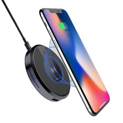 House Of Sensation Fast Charger Charging Hub Compatible For IPhone 8 / 8 Plus, IPhone X, Nexus 5 / 6 / 7, And Other Devices, Provides Fast-Charging For Galaxy S8/ S8+/ S7 / S7 Edge Charging Pad
