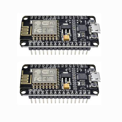 geeta enterprises (Pack of 2) ESP8266 NodeMCU CP2102 ESP-12E WiFi Internet Development Board Wireless Module Compatible with Arduino IDE Micro Controller Board Electronic Hobby Kit