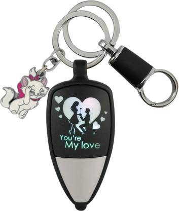 HANDSOME ISK Couple You are My Love Love Light for Loves multicolor showing love to your someone special perfect gift with High Quality Lock and Beautiful Pusy Cat Key Chain