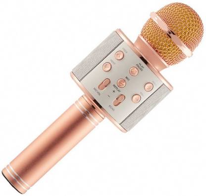Paramits Advance Handheld Wireless Singing Mike Multi-function Bluetooth Karaoke Mic with Microphone Speaker For All Smart Phones Microphone