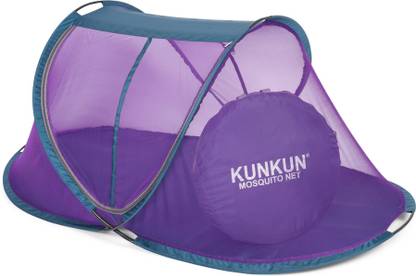 KUNKUN Polyester Kids Washable Foldable Premium Quality For Kids ( 0 TO 5 Years Baby ) Mosquito Net