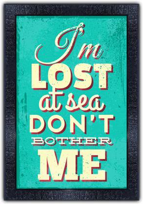 pnf 908-MOTIVATIONAL QUOTES i am not chinese product with Wooden Synthetic Frame Digital Reprint 19 inch x 13.5 inch Painting