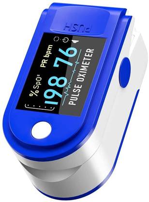 ETN Pulse Oximeter Finger Oximetry SPO2 Blood Oxygen Saturation Monitor Heart Rate Monitor Rotatable OLED Digital Display Portable with Batteries and Lanyard Pulse Oximeter Pulse Pulse Oximeter