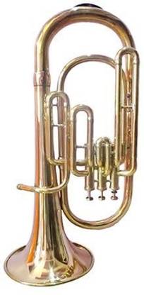 KANHA HUB Brass Plated Alto-Horn Piston Valve Musical Instrument Brass Plated Alto-Horn Piston Valve Musical Instrument Bb Trumpet