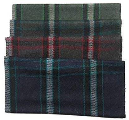 OMAJA HOME Checkered Double Woollen Blanket for  Heavy Winter