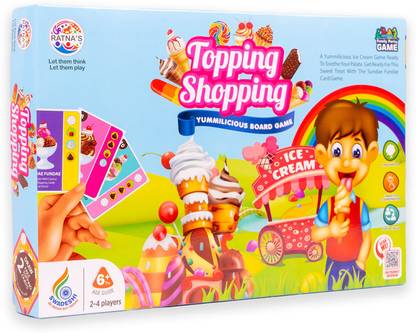 RATNA'S Topping Shopping Party & Fun Games Board Game (1914) Party & Fun Board Game