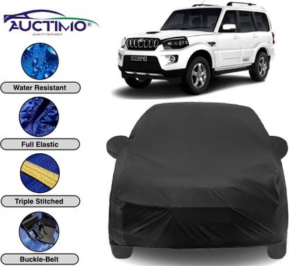 AUCTIMO Car Cover For Mahindra Scorpio (With Mirror Pockets)