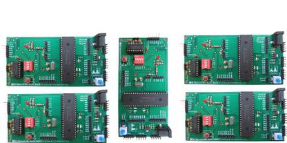 ScienceLab Technosolutions Set of 05 - [ PIC18F Microcontroller Development Board - (PIC18F458 IC included) ] Educational Electronic Hobby Kit