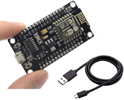 Aktronics ESP8266 NodeMCU LUA CH340 ESP-12E Internet WiFi Development Board 4M Flash Serial Wireless Module with Micro USB Cable for Arduino Micro Controller Board Electronic Hobby Kit