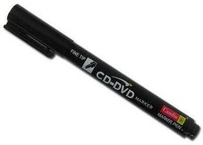 Camlin CD/DVD Marker Ink Permanent Black Set of 10