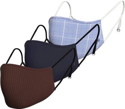 LOUIS PHILIPPE Antiviral Mask LPMSMRGPQ65337 Cloth Mask With Melt Blown Fabric Layer