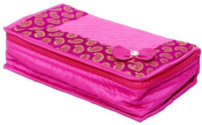 Adhwani Designer Box/Kit/Pouch for Jewellery, Make up Kit, Multipurpose Vanity Box