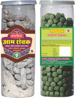 CHAMRIA Aam rochak Meetha & Podina Tablet Digestive Combo 400gm Pack of 2