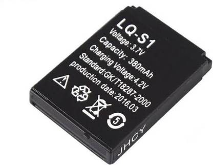 nihit Rechargeable 3.7V Li-ion Polymer 380mAh Compatible with Smart Watch DZ09   Battery