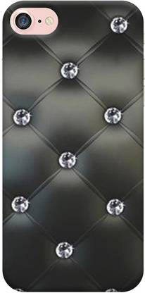 NDCOM Back Cover for Apple iPhone 8 Diamond Black Wallpaper Printed