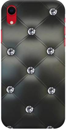 NDCOM Back Cover for Apple iPhone XR Diamond Black Wallpaper Printed