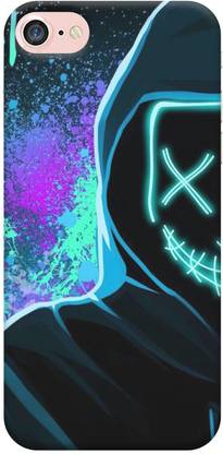 NDCOM Back Cover for Apple iPhone SE (2020) Halloween Horror Light up Printed