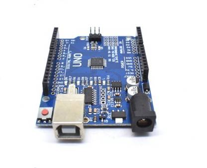HRTRONICS Arduino UNO R3 Development Board (Blue) Micro Controller Board Electronic Hobby Kit
