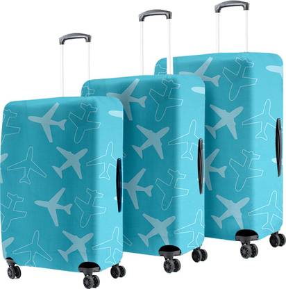 Cortina Protective Luggage Cover Small Medium Large SML-11 Friendly Polyester 55 cm (20 Inch) ,65 cm (24 Inch) and 72 cm (28 Inch) Protective Luggage Cover Small Fits 18-22 Inch Medium Fits 22-26 Inch Large Fits 26-30 Inch -SML-11 Luggage Cover