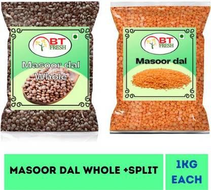 BT Fresh Organic Combo (Whole) (masoor dal whole, masoor dal split)