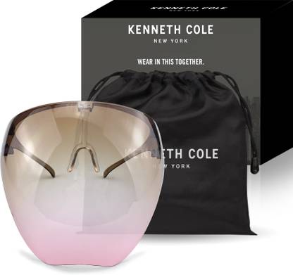 Kenneth Cole KCKDSSHLDBRW Gogglestyle Face Shield with 180° Safety Coverage for Kids Safety Visor