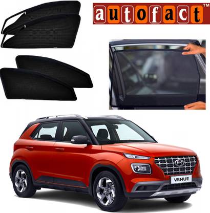 Autofact Rear Window, Side Window Sun Shade For Hyundai Venue