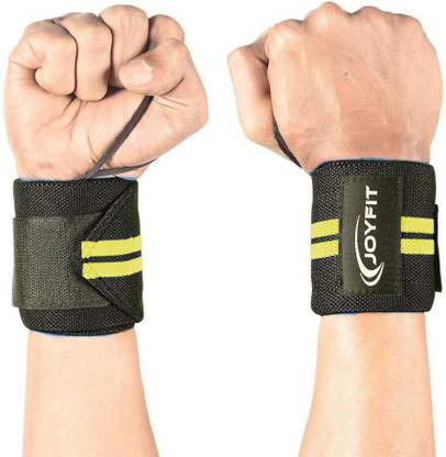 Joyfit Wrist Wraps Adjustable Pair with Thumb Loop for Weightlifting, Powerlifting, Gym Wrist Support