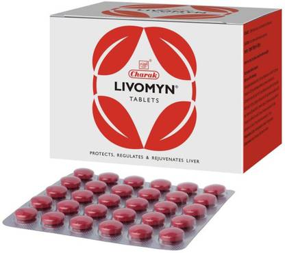 CHARAK Livomyn Tablets-Maintain Liver Cells and regulate levels of liver (20 Strips) (30 Tablets X 20 Strips)