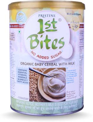 1st Bites Baby Food (6-24 Months) Stage-1, 100% Organic Wheat (No Added Sugar)| Cereal