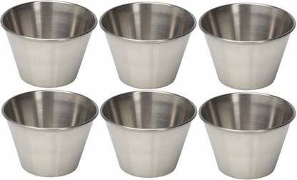 Dynore Stainless Steel Sauce Bowl Set of 6 Sauce cup - 75 ml each