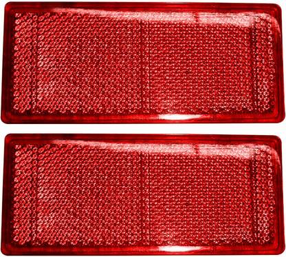 Allpartssource Red Reflex Rectangle Shape Reflector Car Reflector Light