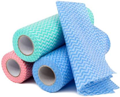 Flipkart SmartBuy Non-Woven Fabric Reusable and Washable Multi-Purpose Kitchen Rolls Wet and Dry Non-woven Cleaning Cloth
