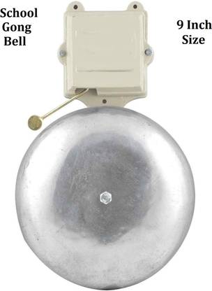 REALON 9 Inch Big Size Gong Bell for Automatic School Timer Wired Door Chime