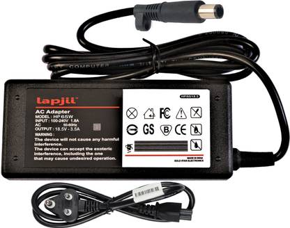 LAPJII Adapter Charger for HP Pavilion-G4, G6, G7 Laptops-18.5V, 3.5A,W 65 W Adapter