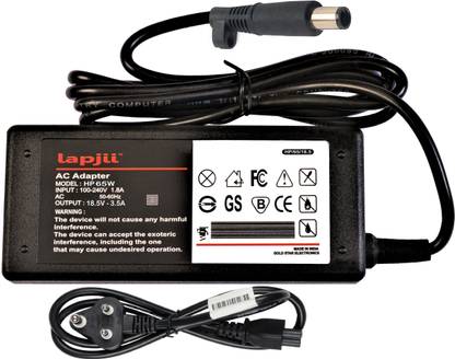 LAPJII Adapter Charger for HP Pavilion-G60, G61, G62 Laptops-18.5V, 3.5A,W 65 W Adapter